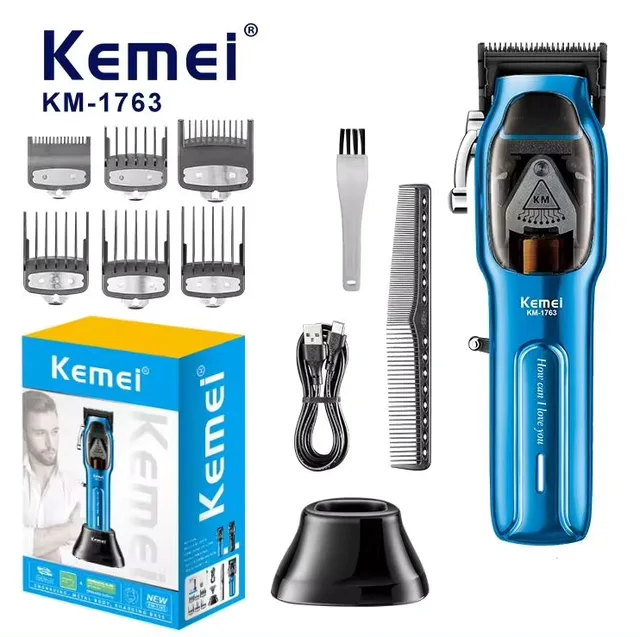 Professional Electric Hair Clipper With Charging Base For Men_voghion.com