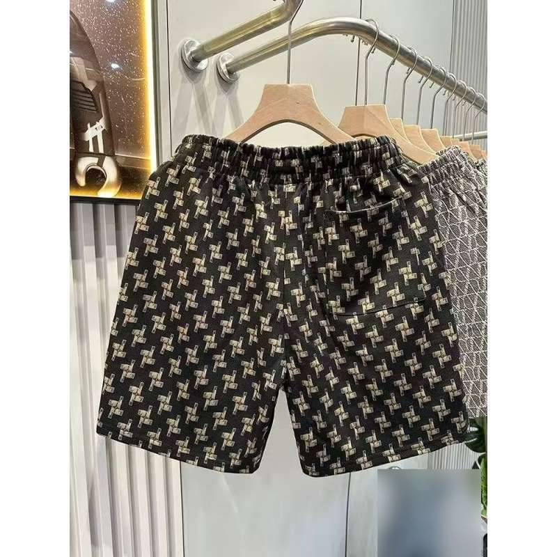 Men's Luxury Printed Quick Drying Ice Silk Casual Summer Shorts_voghion.com