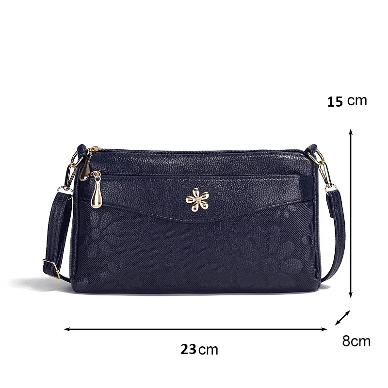 Borsa a tracolla in pelle PU con stampa vintage Yogodlns, da donna, con tracolla multitasche, per cellulare e borsetta_voghion.com