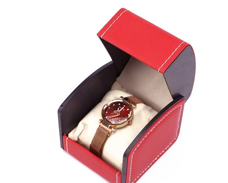 Luxuriöse Uhrenbox aus PU-Leder mit abgerundeten Ecken – Elegantes und individuell gestaltbares Uhrenetui für Damen und Herren (in verschiedenen Farben und Ausführungen erhältlich)_voghion.com