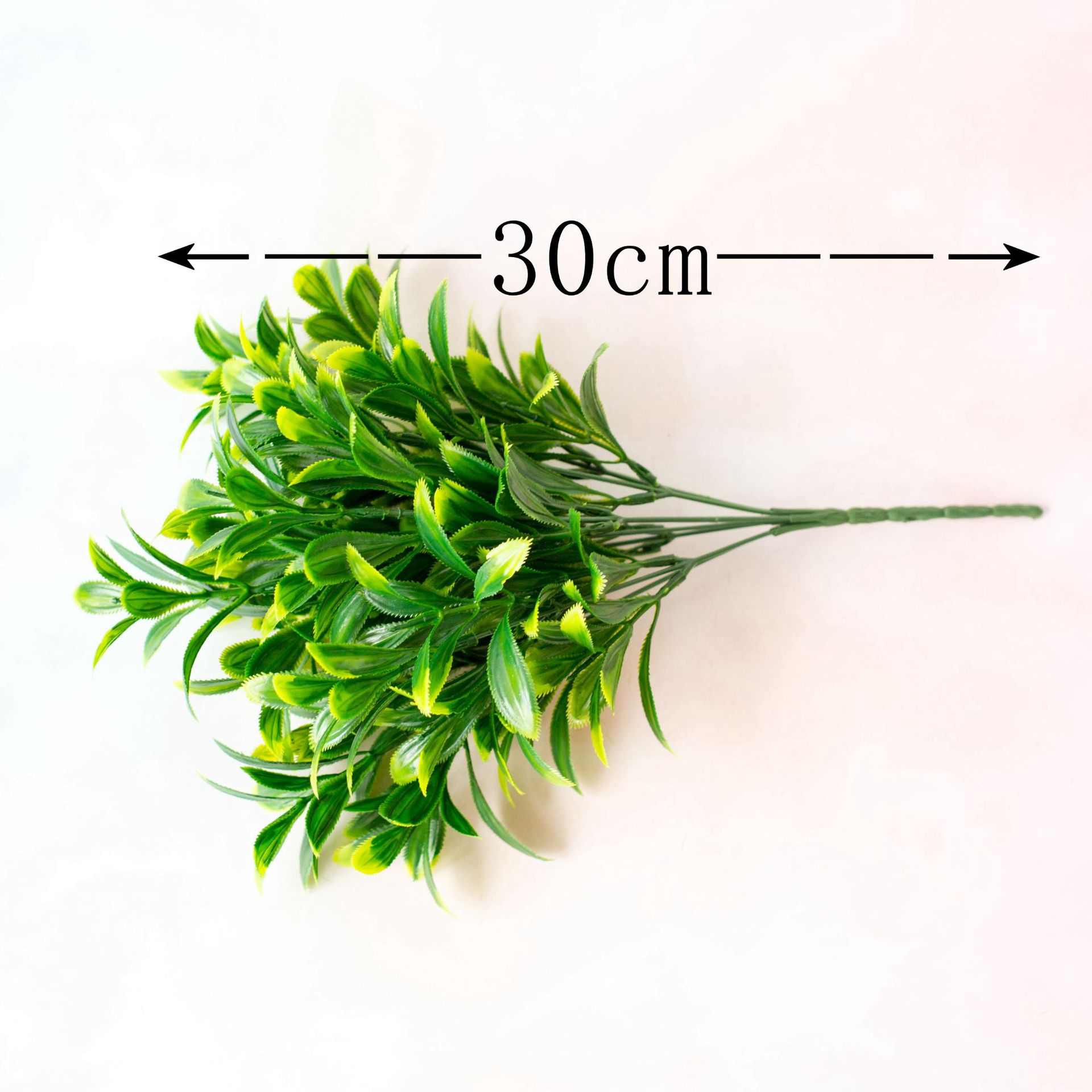 Plantes de simulation de matériau de mur végétal herbe d'eau à 7 branches avec plante de fougère à fleurs de dents_voghion.com