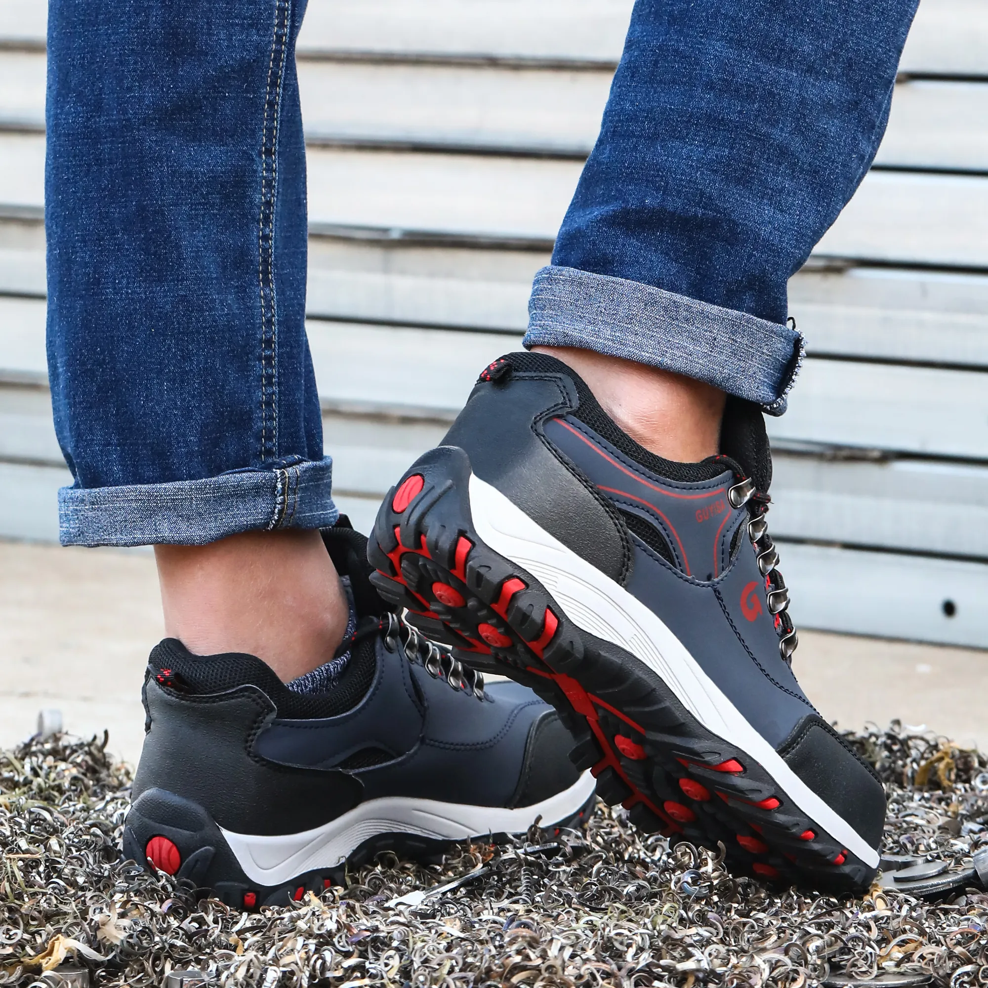 Steel Toe Cap For Men Boots Puncture-Proof Work Safety Protective Working Shoes Male Footwear Security Sneakers_voghion.com