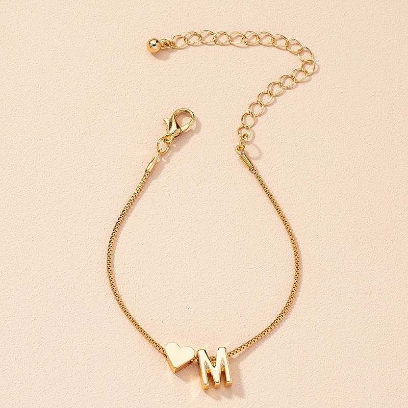 Bracelet Love Words Hand Personalized Jewelry Simple 26 English Letters_voghion.com