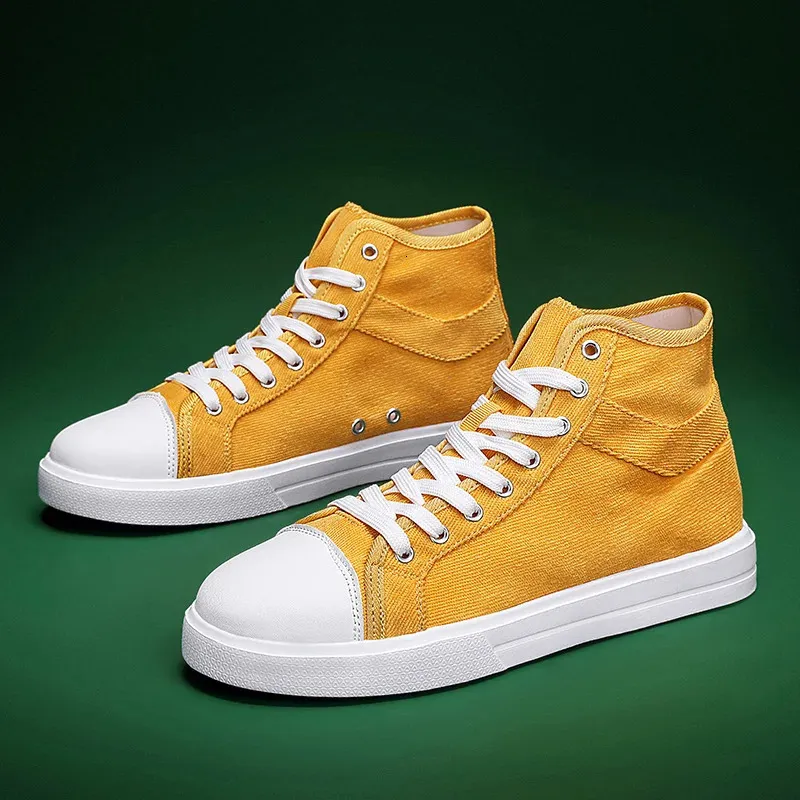Sneakers Skateboarden Dames Heren Unisex Lichtgewicht Hoge Canvas Schoenen Koppels Wandelen Mannen Gig Maat 36-46_voghion.com