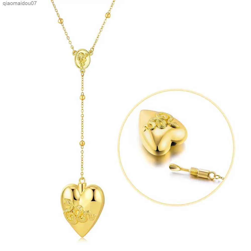 Colliers pendentifs Lana Del Rey Collier pendentif classique multifonctionnel en forme de cœur avec cuillère en 3 couleurs L2404_voghion.com