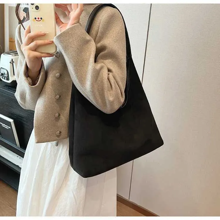 Sac à bandoulière polyvalent en daim pour femme, style rétro, tendance, Y241118_voghion.com