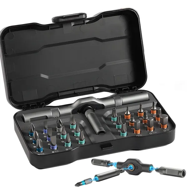 24-in-1 Multifunktions-Schraubendreher-Set mit Ratschen-Reparaturwerkzeugen_voghion.com