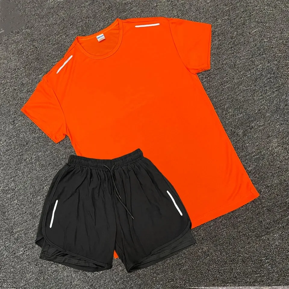 Mens Tracksuits Tech Set Designer Tracksuit T Shirts Shorts Two-piece Womens Fiess Suit Print Quick Drying And_voghion.com
