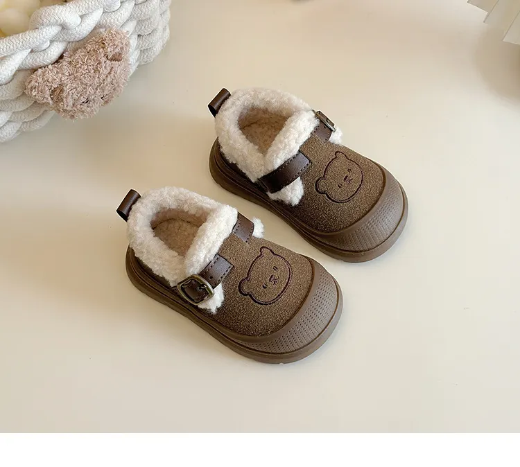 Baskets antidérapantes d'hiver pour tout-petits chaussures_voghion.com