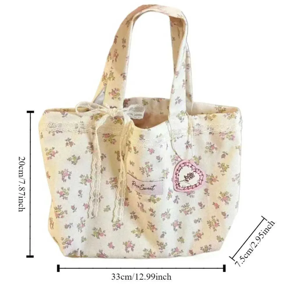 Canvas Tote Bag Mit Schleife Große Damen Handtasche Für Alltag_voghion.com