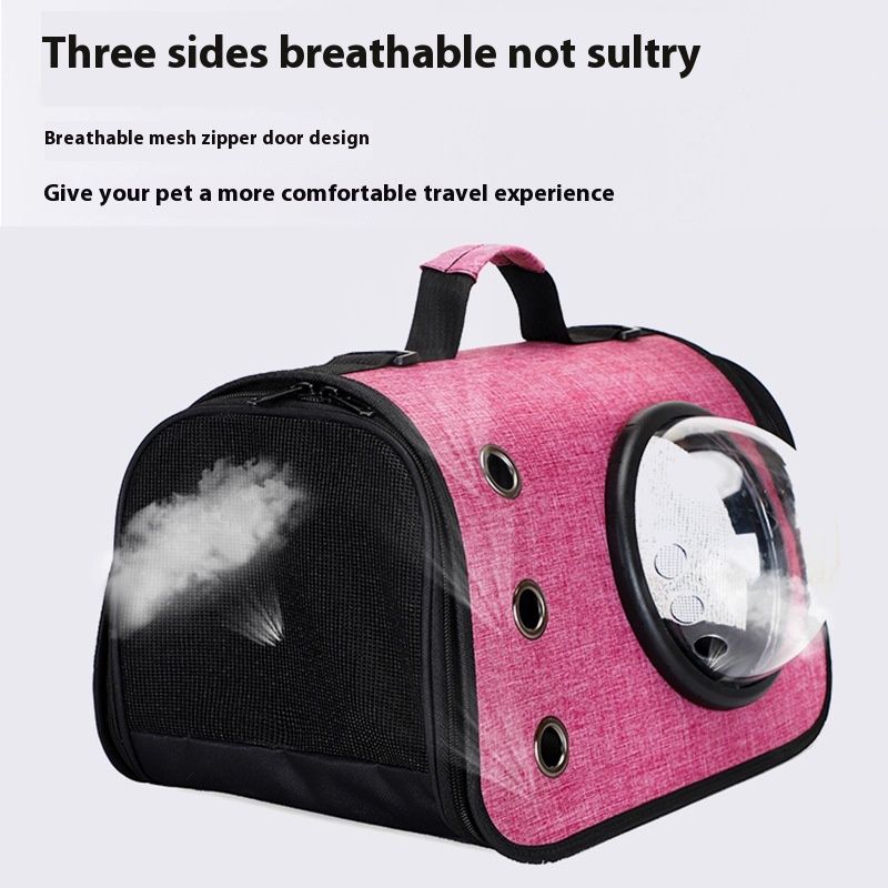 Katzentasche, neue zusammenklappbare tragbare Rauapsel-Haustiertasche aus Oxford-Stoff für den Außenbereich, tragbarer,_voghion.com
