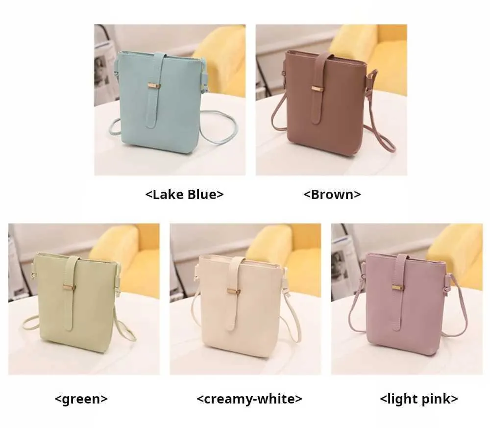 Para mulheres PU Crossbody Square Bolsas femininas Fivela Decorada Senhora Ombro Balde Bolsa Feminina Leve Casual Ba241021_voghion.com