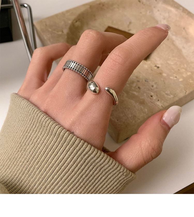 Unique Design Sterling Silver Irregular Geometry 2023 New Fashion Index Finger Ring Personalized_voghion.com