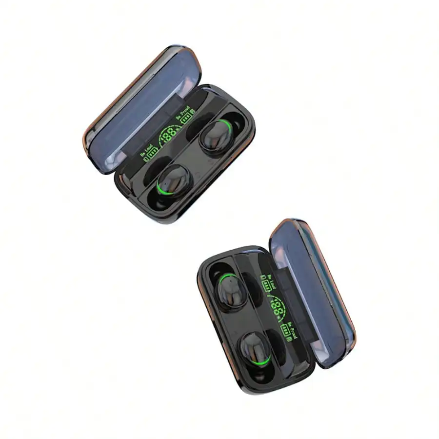 Wireless Bluetooth In-ear Headphones With Led Display & Touch Control_voghion.com