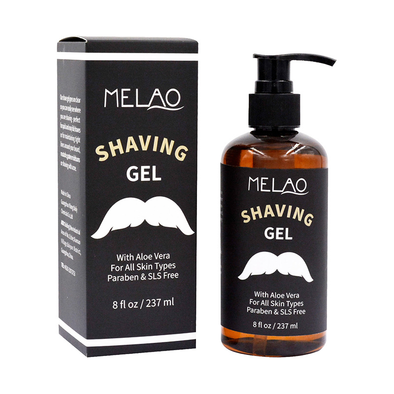 Gel de ras pentru bărbați, curățare, hidratare, răcoritor, fără spumă, cremă de ras calmantă_voghion.com