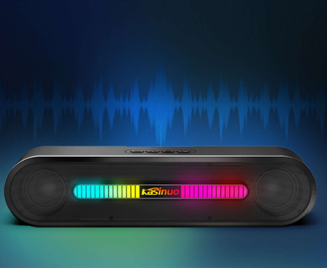 Long Bar Speaker Desktop Computer Subwoofer Wireless Bluetooth Speaker_voghion.com