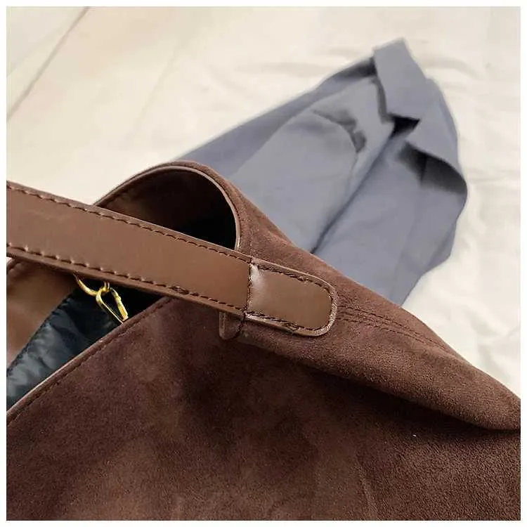 Dames schoudertas van suède grote capaciteit crossbody set_voghion.com