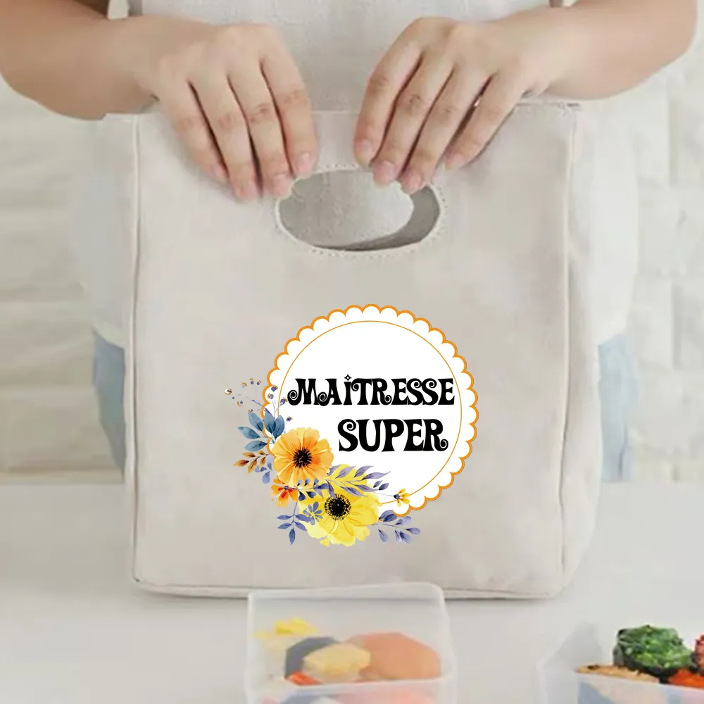 2023 Canvas Lunch Dinner Bags Print Handbag Picnic Travel Breakfast Box Lunchbox School Child Thermal Bag Tote Food Door_voghion.com