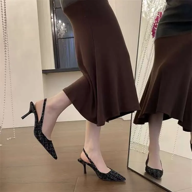 Designer For Women 2024 New Summer Quality High Heels Design Sense French Fashion Sandals Temperament Niche Single Shoe_voghion.com