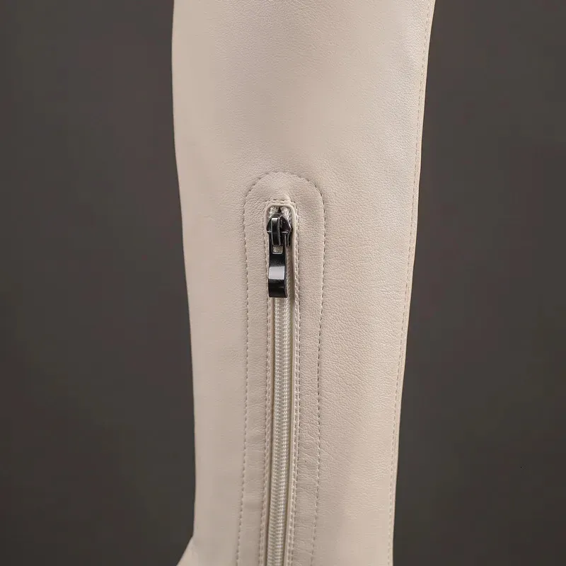 Botas altas negras mujer botas por encima de la rodilla tacón_voghion.com
