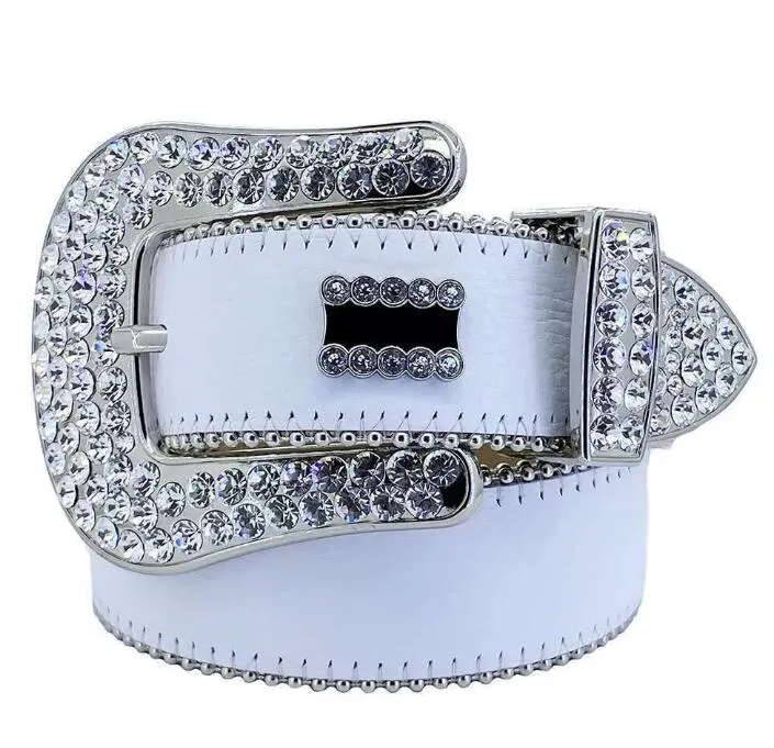 Ceinture de créateur 2022 Bb Simon Ceintures pour hommes et femmes Ceinture diamant brillante sur noir bleu blanc multicolore_voghion.com