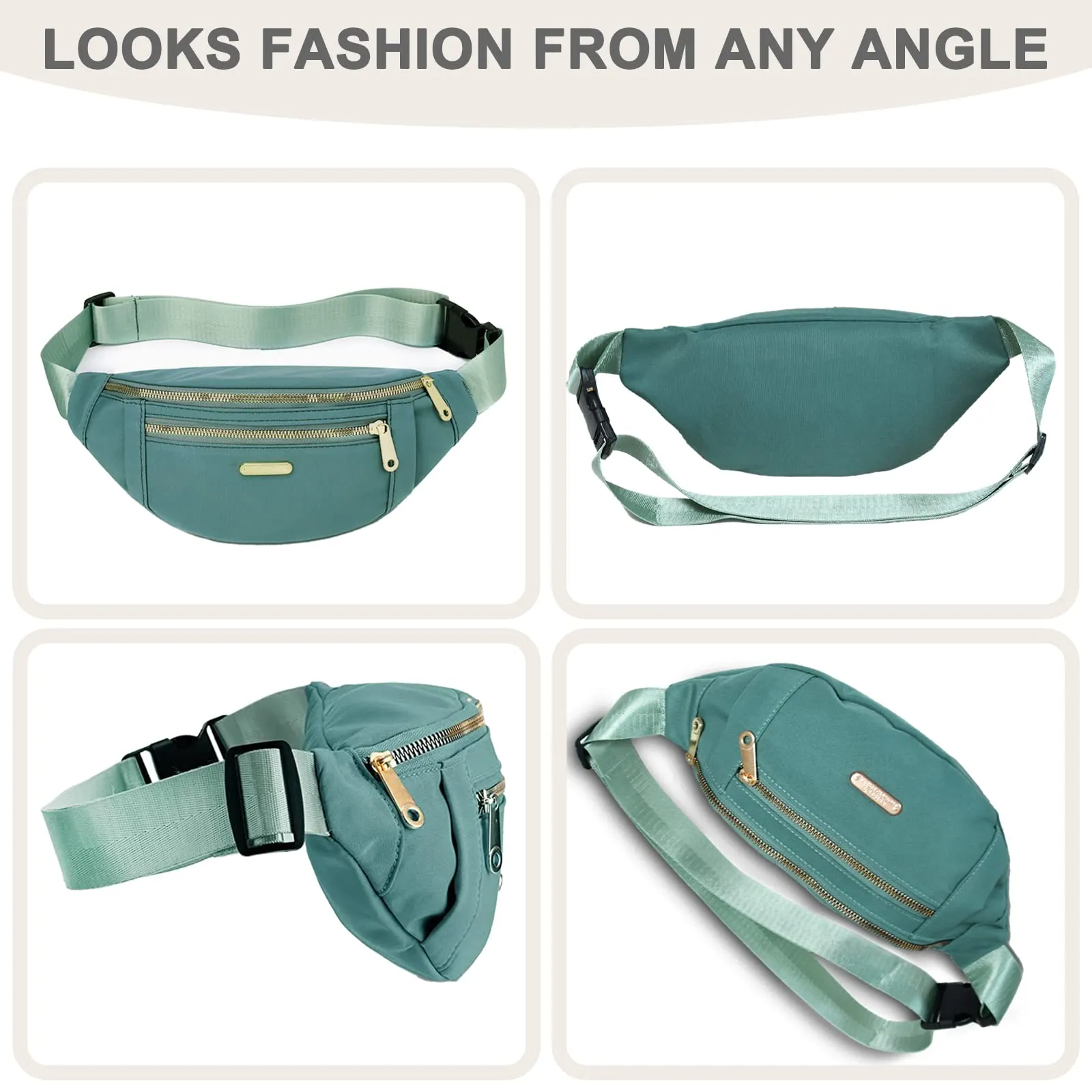 Fanny Damen Herren Gürtel Mode Hüfttaschen Leichte Umhängetaschen Bauchtasche Zum Laufen Wandern Reisen Workout_voghion.com