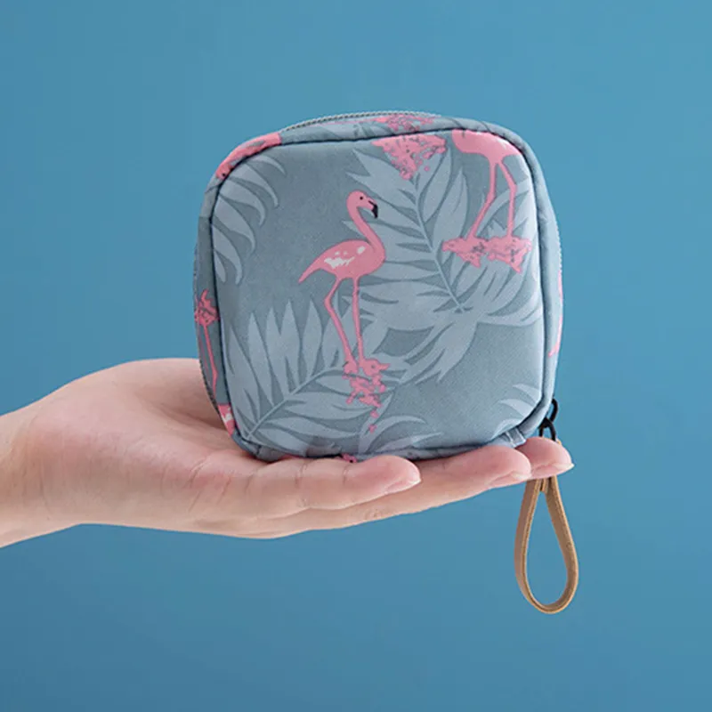 Mini Flamingo Solid Color Travel Toiletry Storage Cactus Beauty Makeup Cosmetic Bag Organizer Special Offer_voghion.com