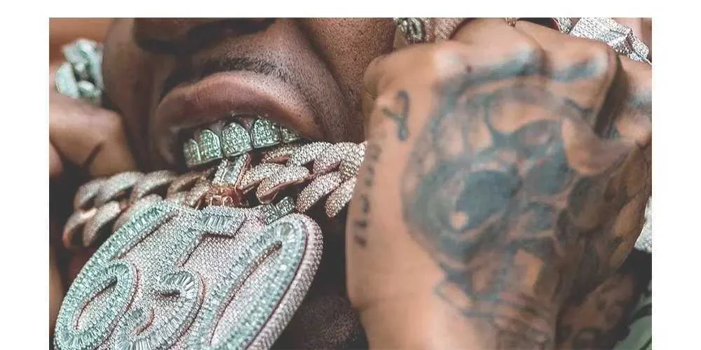 RACHELZ Hip Hop Wzór 6/6 Hollow Teeth Grills Punk 14K Złoto Platerowane Dental Grill Dla Kobiet Mężczyzn Nakładki Na Zęby Dekoracje Aparaty Ortodontyczne_voghion.com