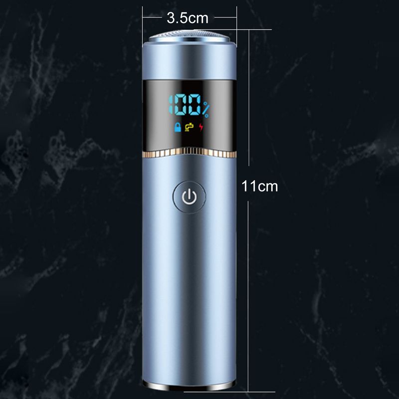 Ruixingst barbeador totalmente lavável IPX7 à prova d'água motor de alta velocidade lâmina de barbear elétrica recarregável úmida/seca para homens_voghion.com
