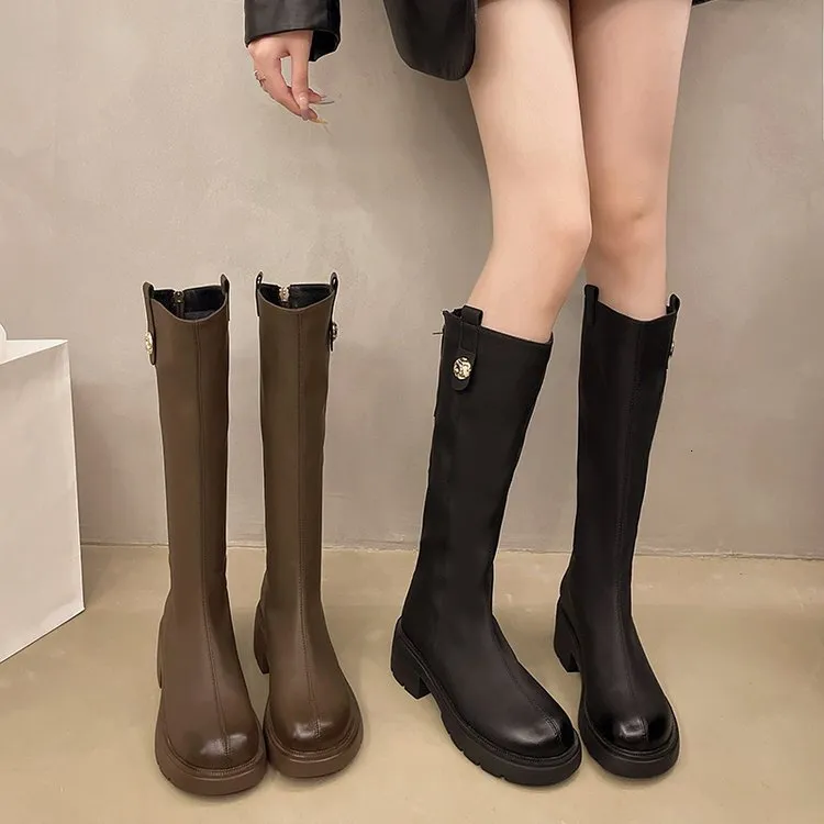 designer Donna Sopra Il Ginocchio Donna Inverno Nero 2024 Piattaforma Martin Ultra Mini Stivaletti Squalo Marca Scarpe Top Coscia_voghion.com