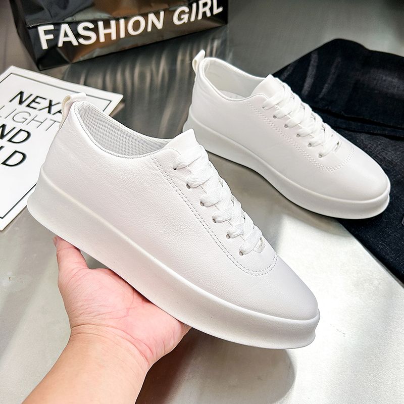 Herren 2024 neue Herbstsport Casual Board atmungsaktive koreanische Version dicke Sohle erhöhen kleine weiße Flutschuhe_voghion.com