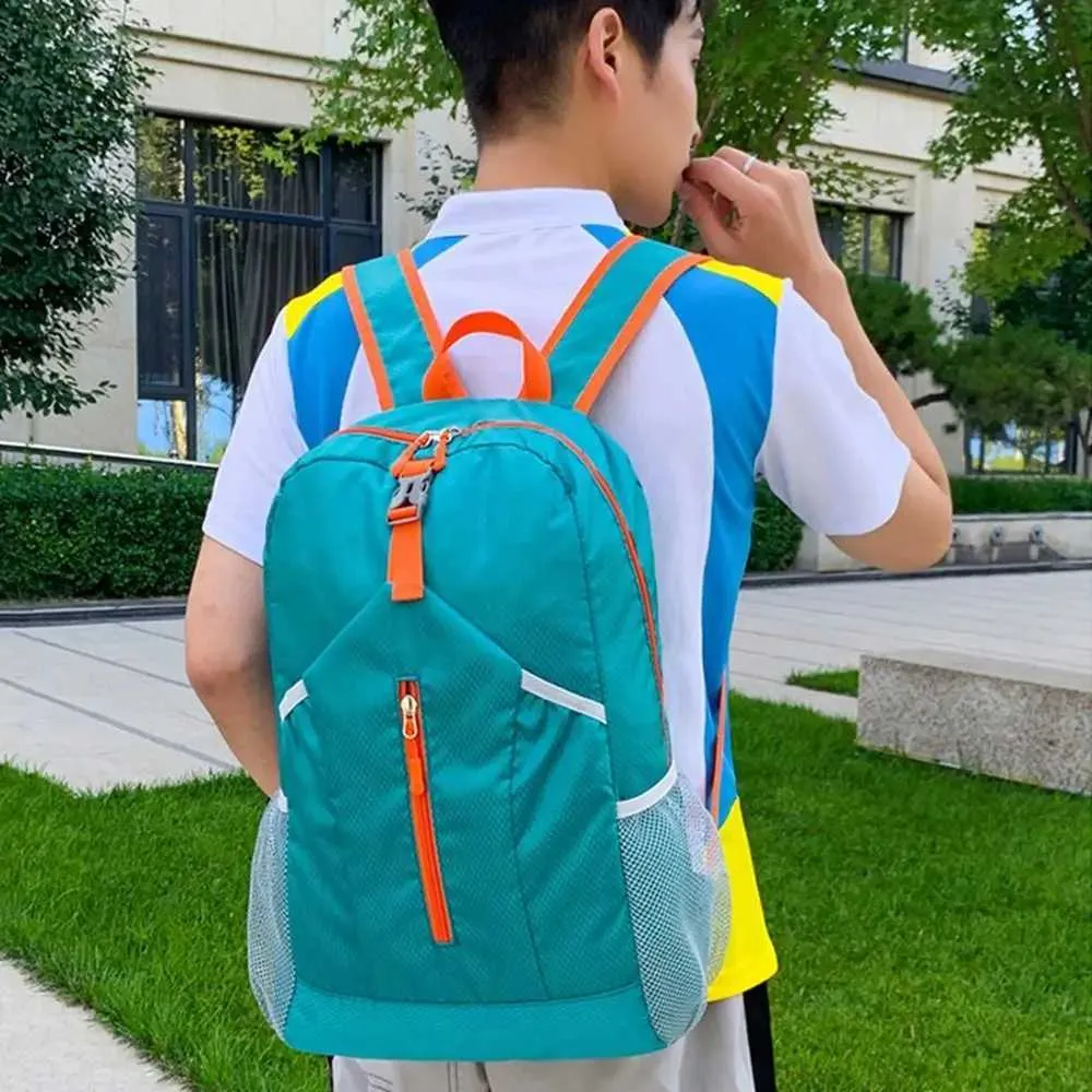 Sac à dos de sport d'extérieur imperméable à l'eau, sac d'alpinisme Oxford de grande capacité, sac de voyage léger et pliable à la mode_voghion.com