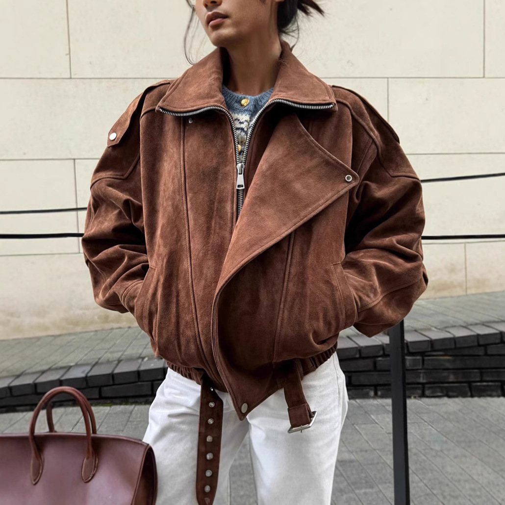 Vintage-inspired Short Jacket For Women - Retro Fall & Spring Casual Outerwear With Relaxed Fit & Stand Collar​