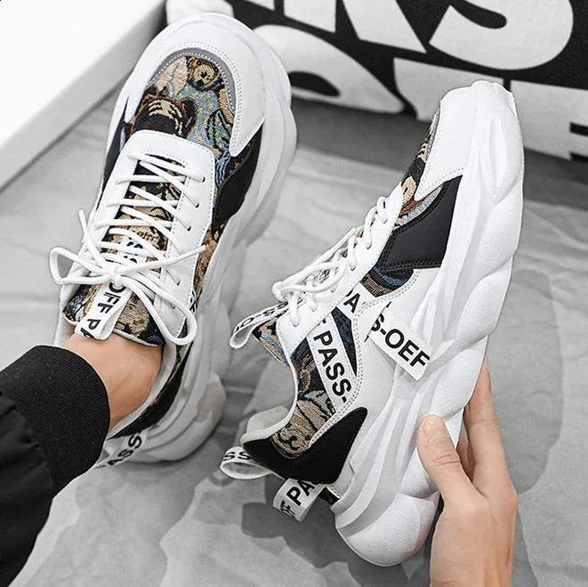 Sports Thick Platform Casual Men's Trainers For Daily Comfort_voghion.com