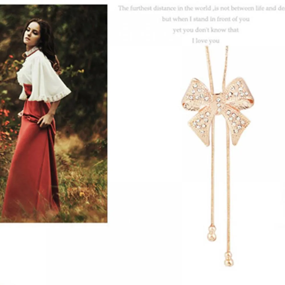 Colliers pendentifs mode coréenne collier papillon réglable longue chaîne de pull femme personnalisé tendance élégant_voghion.com