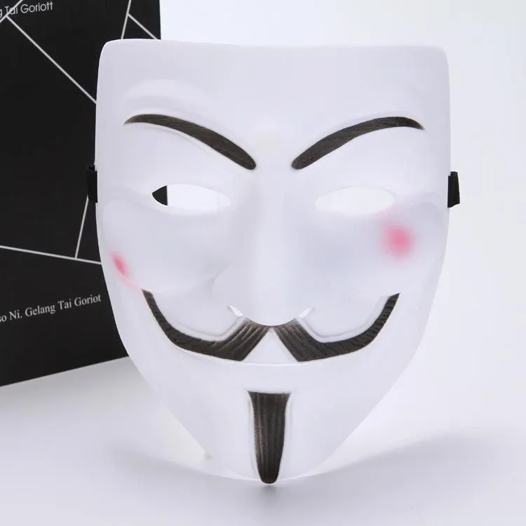 Μάσκες Cosplay για Halloween για Vendetta Anonymous Guy Fawkes Fancy Ενηλίκων Μάσκα FY3222_voghion.com