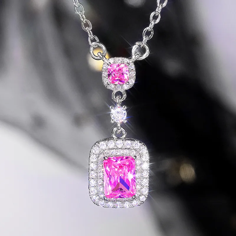 Women's Pendant Necklace With Cubic Zirconia For Women Elegant_voghion.com