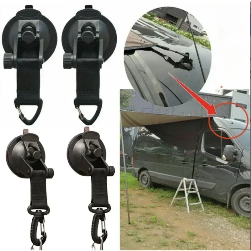 Mașină puternică ventuză ancoră cort exterior fixare cârlig Heavy Duty legare în jos Camping baldachin copertină prelată carabinier_voghion.com