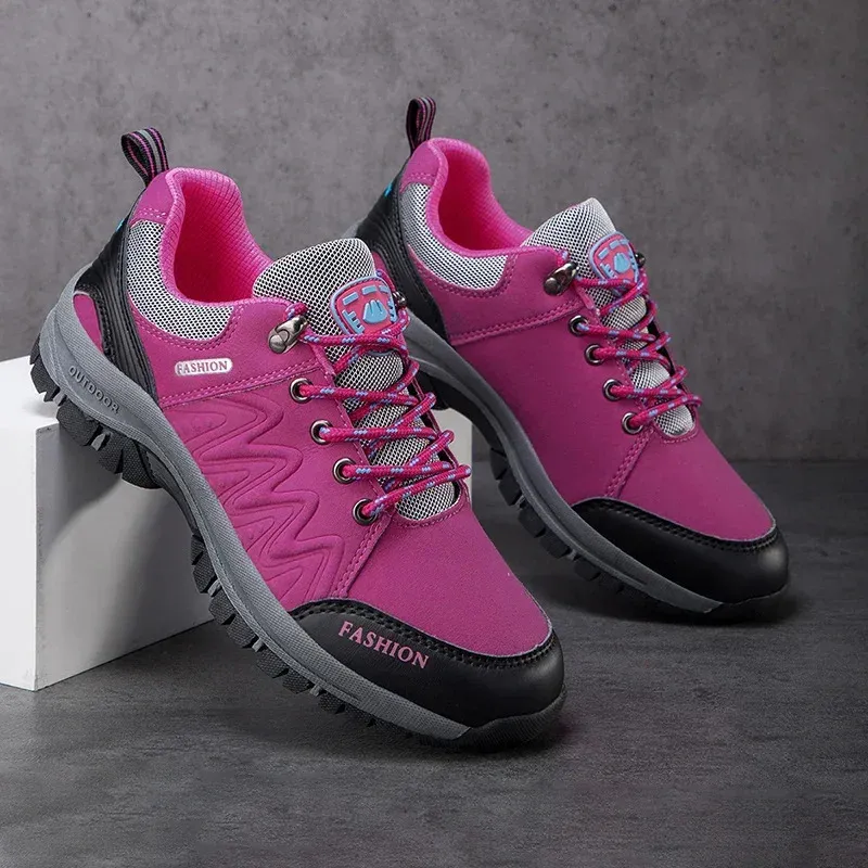 Wasserdichte Damen Wanderschuhe Rutschfeste Outdoor Trekkingstiefel_voghion.com