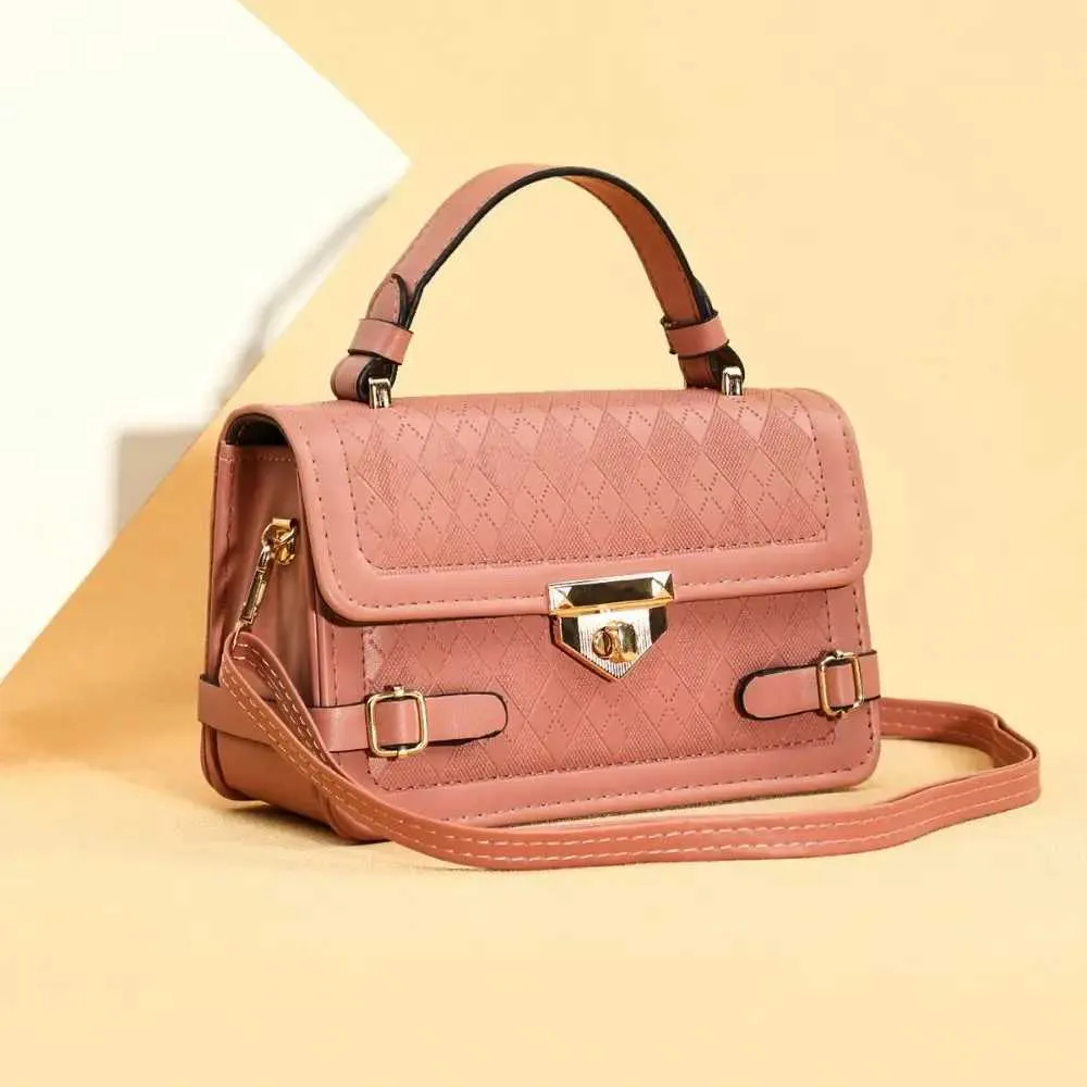 Lässige Mini-Plaid-Handtasche im koreanischen Stil, stilvolle Vintage-Quadrat-Handtasche, klassische einzelne Schultertasche, DailyC241214_voghion.com