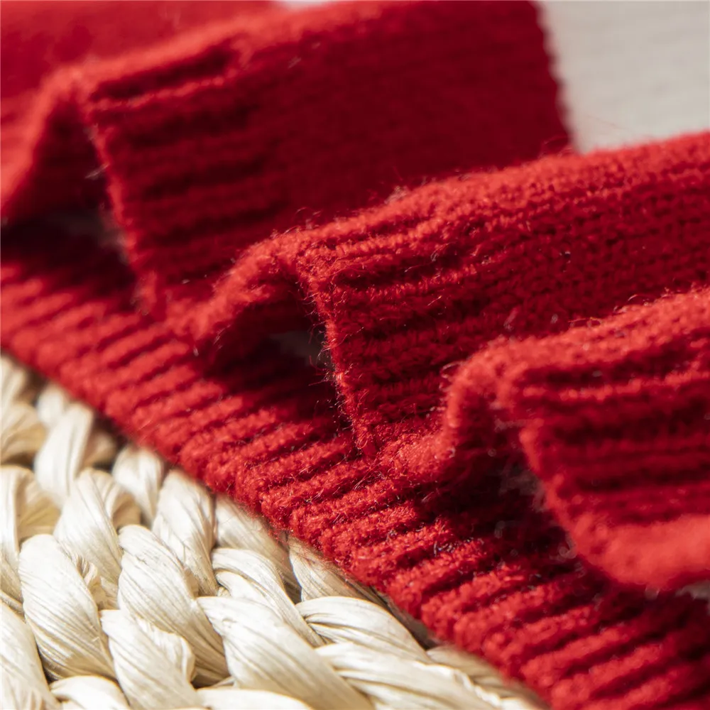 Presente de Natal Quente Gorro Chapéu Conjunto de Duas Peças Bebê Menino e Menina Crianças Quentes Malha Chapéu de Inverno Cachecol de Pescoço para 1-5 Anos_voghion.com
