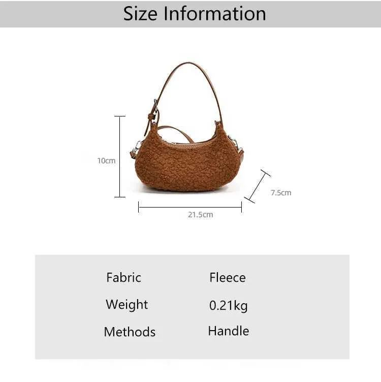 Women Fashion Lamb Fleece Mini Handbag Solid Soft Casual Crossbody Pack Female Versatile Leisute Cute Messenger Shoulder_voghion.com