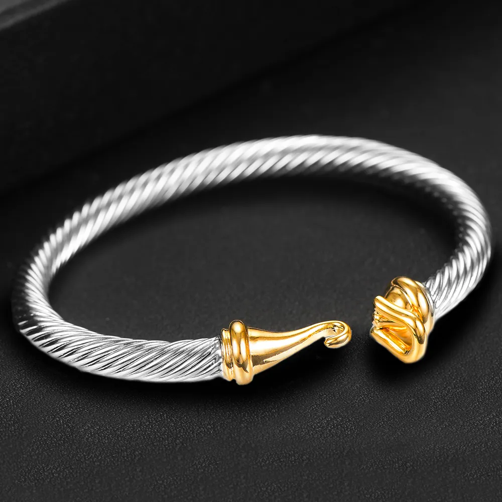 DAVID Designer Jewelry Mans DY Bangle GODKI Trendy Empilhável Cuff Para Mulheres Pulseira Completa Cubic Zircon Cristal_voghion.com