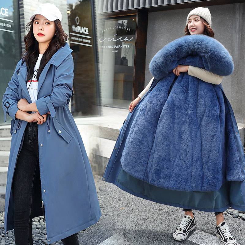 Cappotto lungo donna in cotone imbottito con ricami e velluto_voghion.com