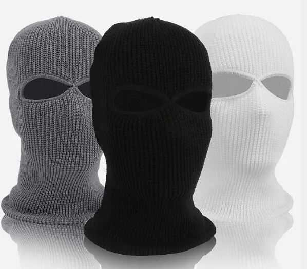 Cagoule tactique de l'armée à 3 trous pour ski, cyclisme, cagoule, casquette, masque facial d'hiver complet pour femmes et hommes, garde au chaud en hiver WL1284_voghion.com