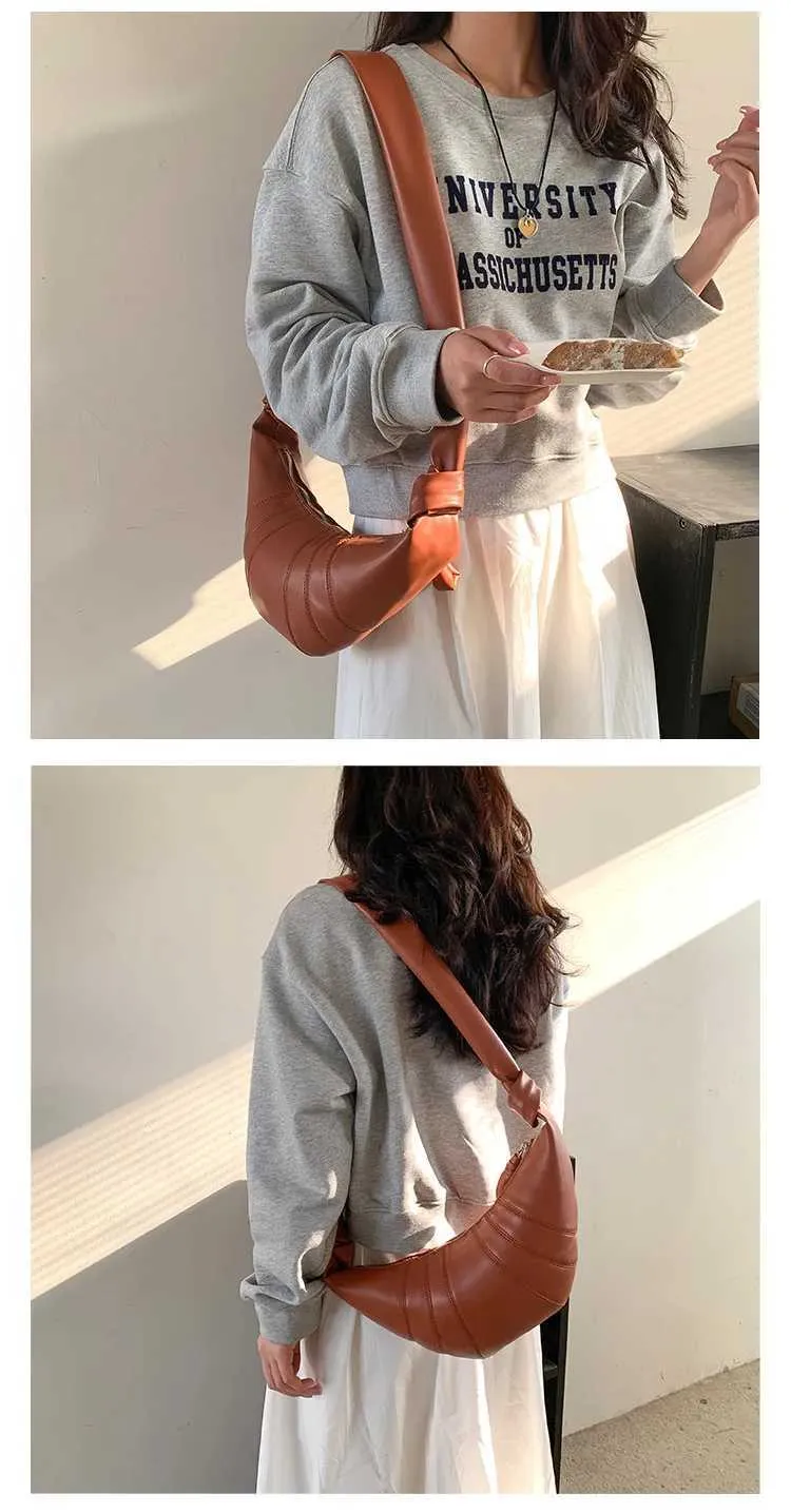 Croissant hobo schoudertas dames engelse stijl pu_voghion.com