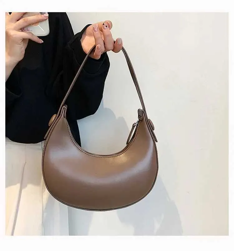 Fashion Armpit Bags For Women Cute Half Crescent Leather PU Purses And Handbags Designer Shoulder Bag Small Hand_voghion.com