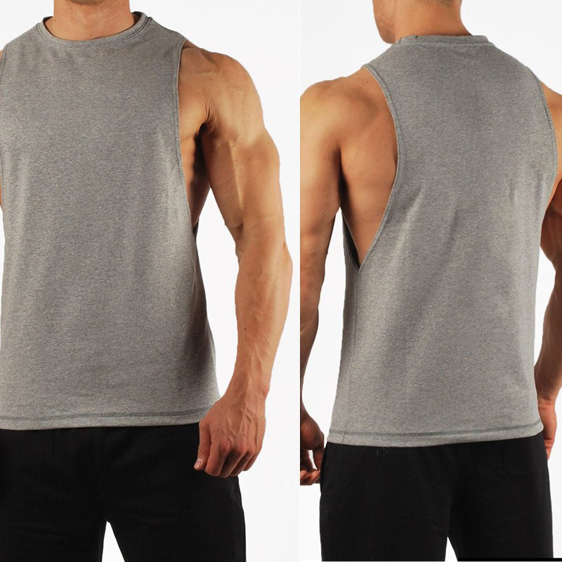 Gilet de sport fitness, camisole, fitness musculaire homme, coupe ample, course décontractée, entraînement de basket-ball, sans manches_voghion.com