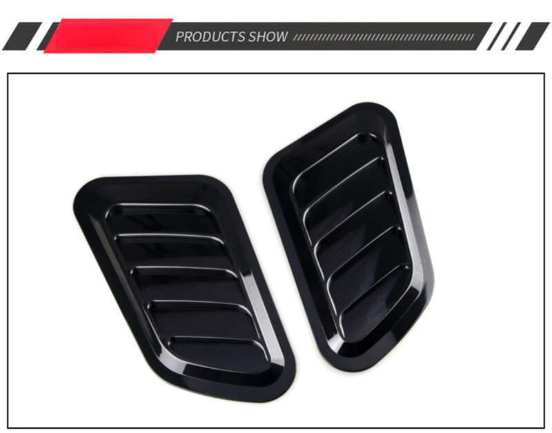 Car Shark Gill Simulation Engine Hood Universal Decorative Sticker Modification Air Outlet_voghion.com