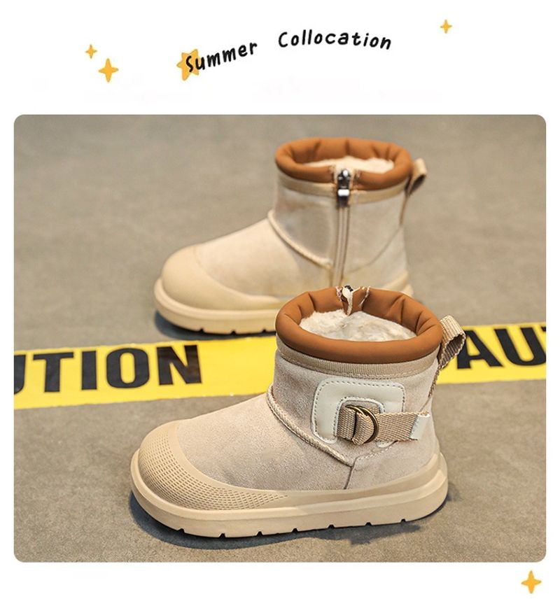 Veet Schneestiefel, Baumwolle, Wärme, Ein-Fuß-Schuhe für Herren und Damen für Kinder_voghion.com